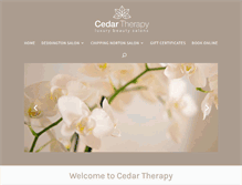 Tablet Screenshot of cedartherapy.com